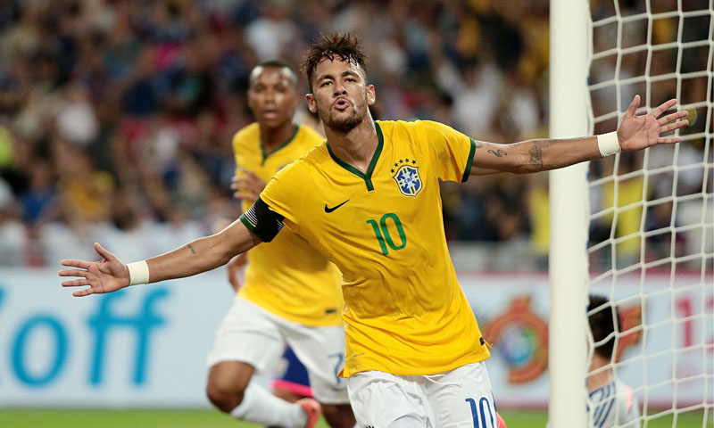 Tim Nasional Brasil Pesepak Bola Neymar Jr