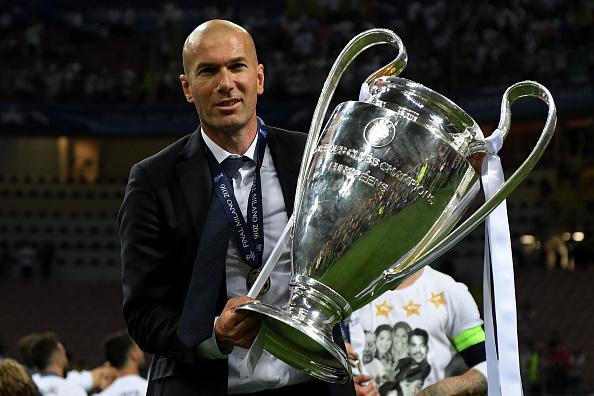 Manajer Real Madrid Zinedine Zidane