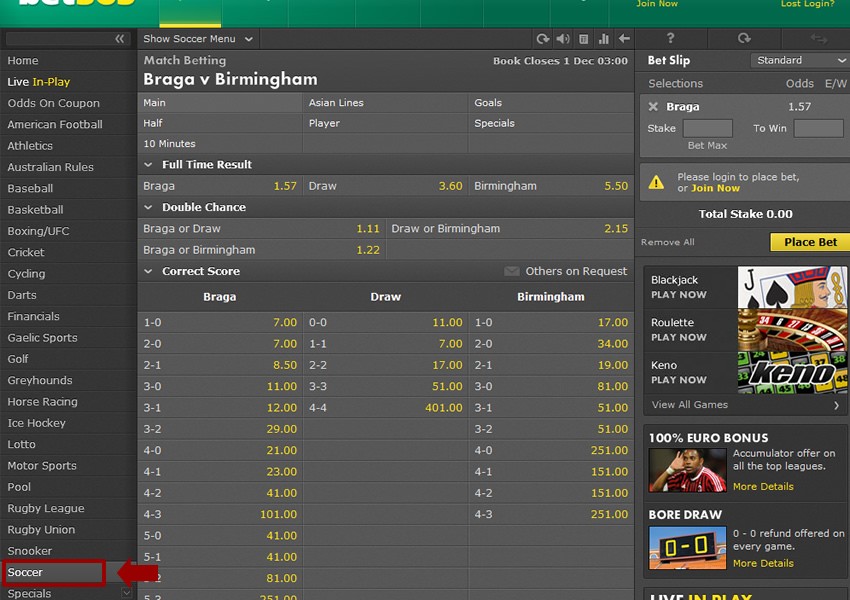 bet365 Soccer サッカー