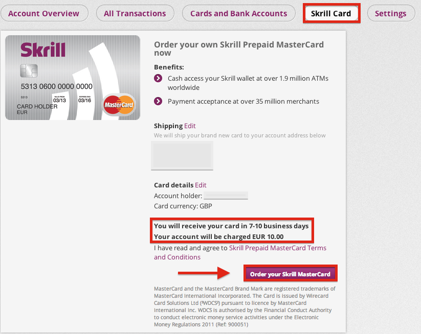 Виртуальная карта skrill
