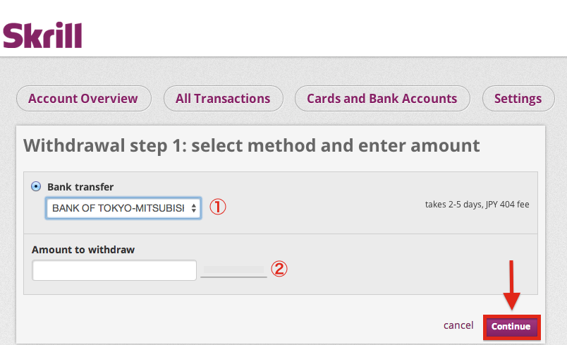 How much to withdraw from skrill