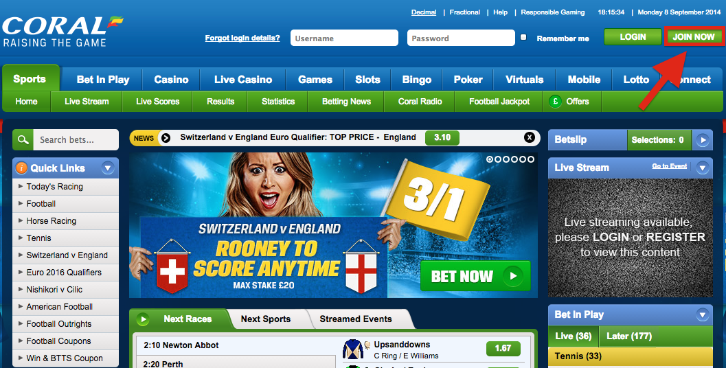Coral Online Betting Sign In