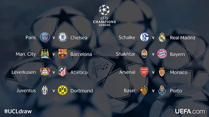 2014-15 UEFA Champions League Round of 16 Matches