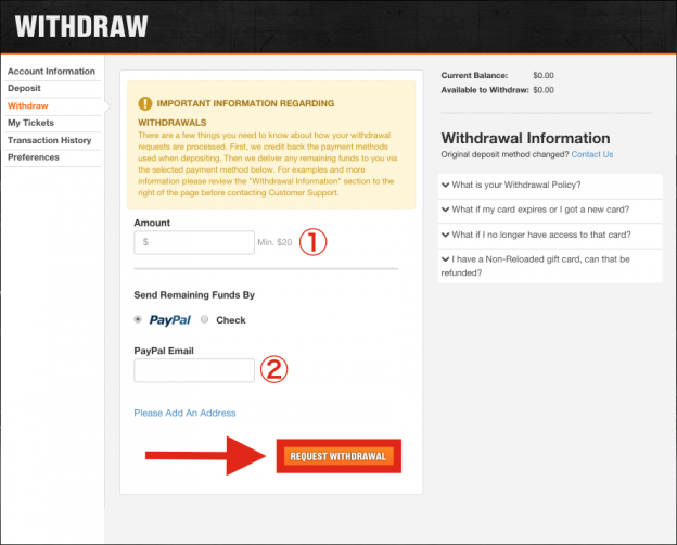 How to Withdraw from My DraftKings Account