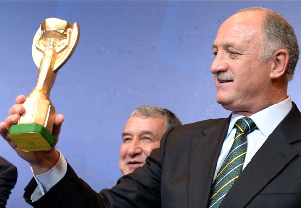 Luiz Felipe Scolari & the FIFA World Cup Trophy