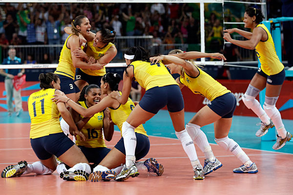 2012 London Olympic Women's Volleyball Gold Medalists - Brazil