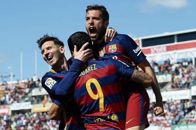 FC Barcelona Goal Celebration