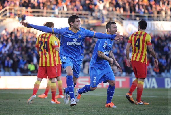 Getafe FC Players Celebrating a Goal