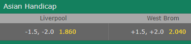 bet365 Asian Handicap Odds