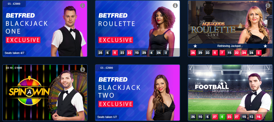 Betfred Casino Games