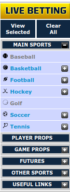 SportsBetting.ag Sports Categories
