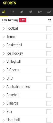 List of Sports