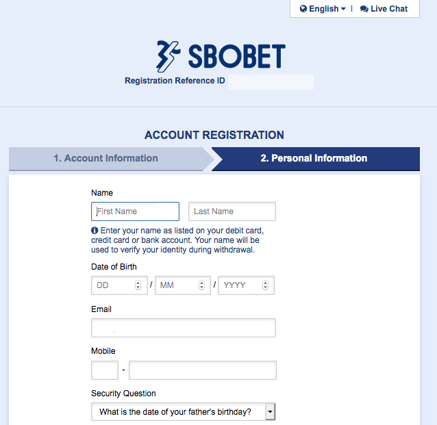 How to Open a SBOBET Account