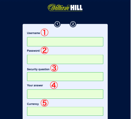 how to open a william hill account