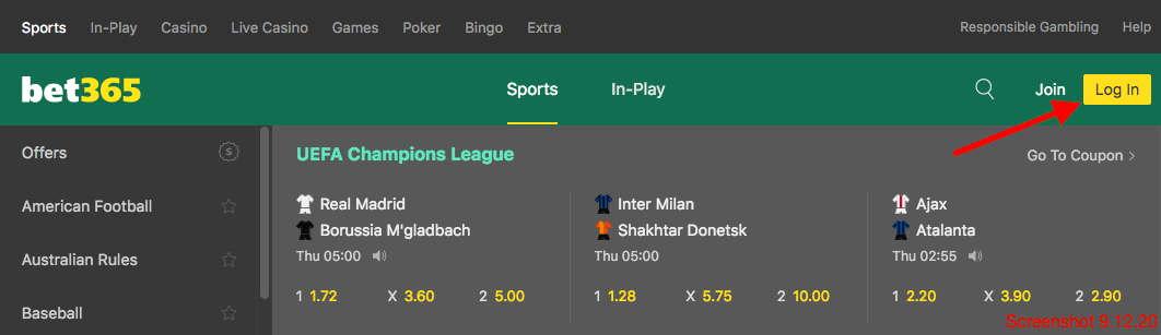 0.0 bet365