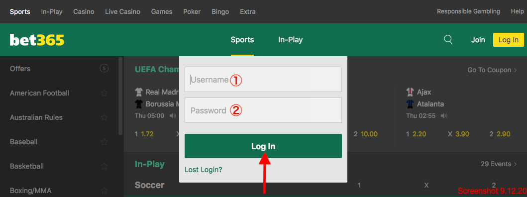 bet365 Login