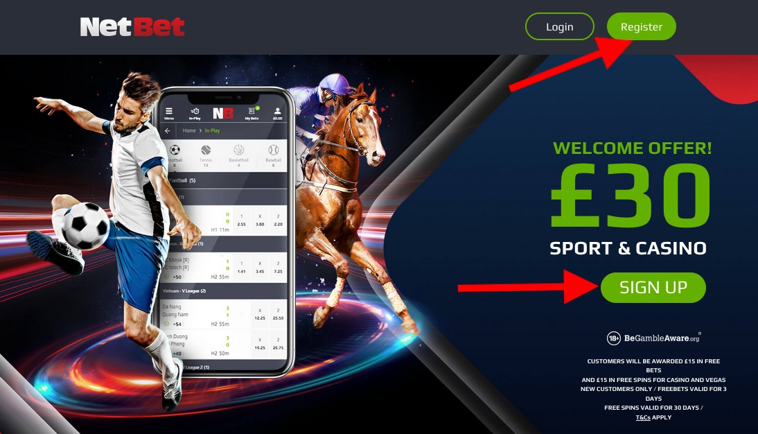 NetBet Register