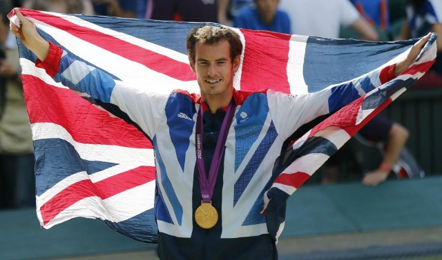 ロンドン五輪で金メダルを獲得したアンディ・マレー