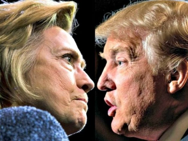 アメリカ大統領選を戦うクリントン氏とトランプ氏