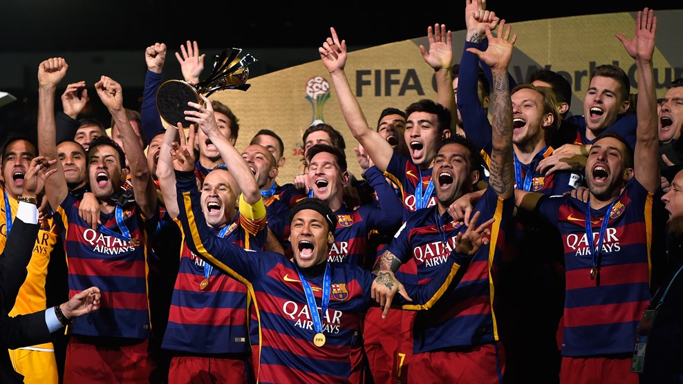 FIFAクラブワールドカップ2015優勝歓喜の瞬間（バルセロナ）